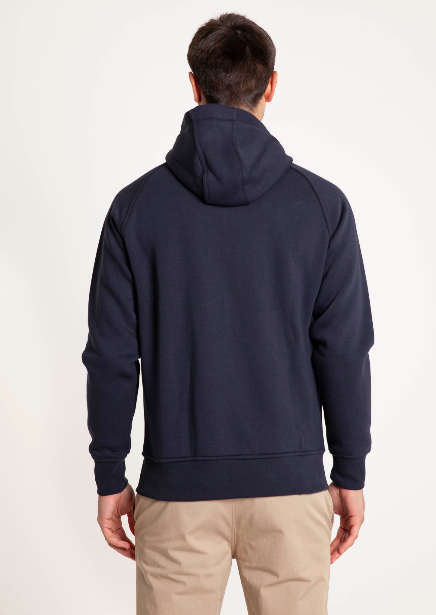Raglan Full Zip Hoodie - Navy