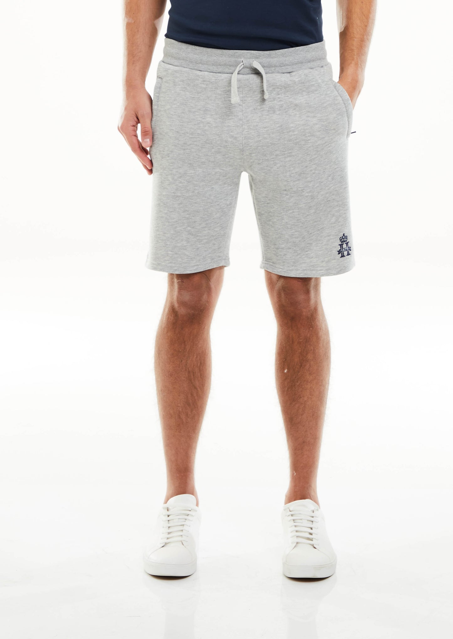 Hurlingham Polo Fleece Short - Grey Marl