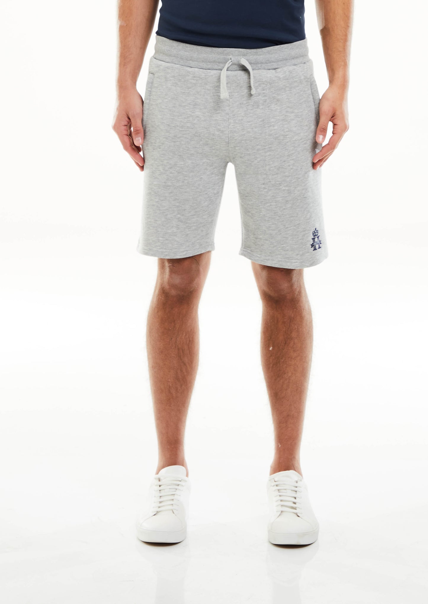 Hurlingham Polo Fleece Short - Grey Marl
