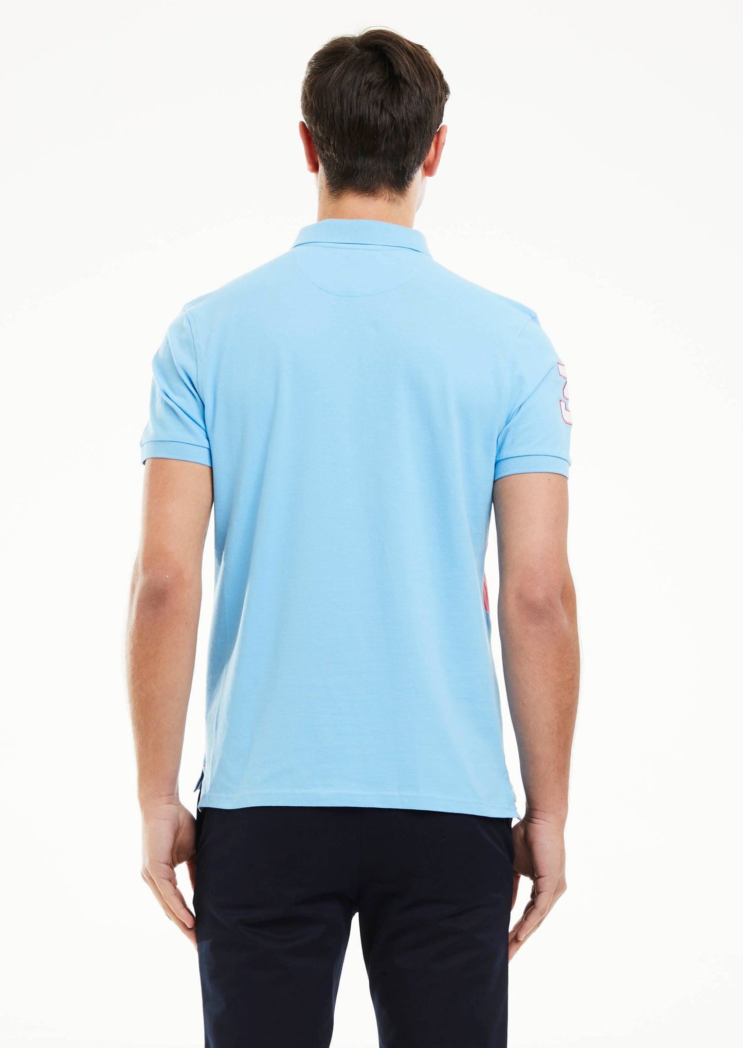 Double Sash Polo Shirt - Sky