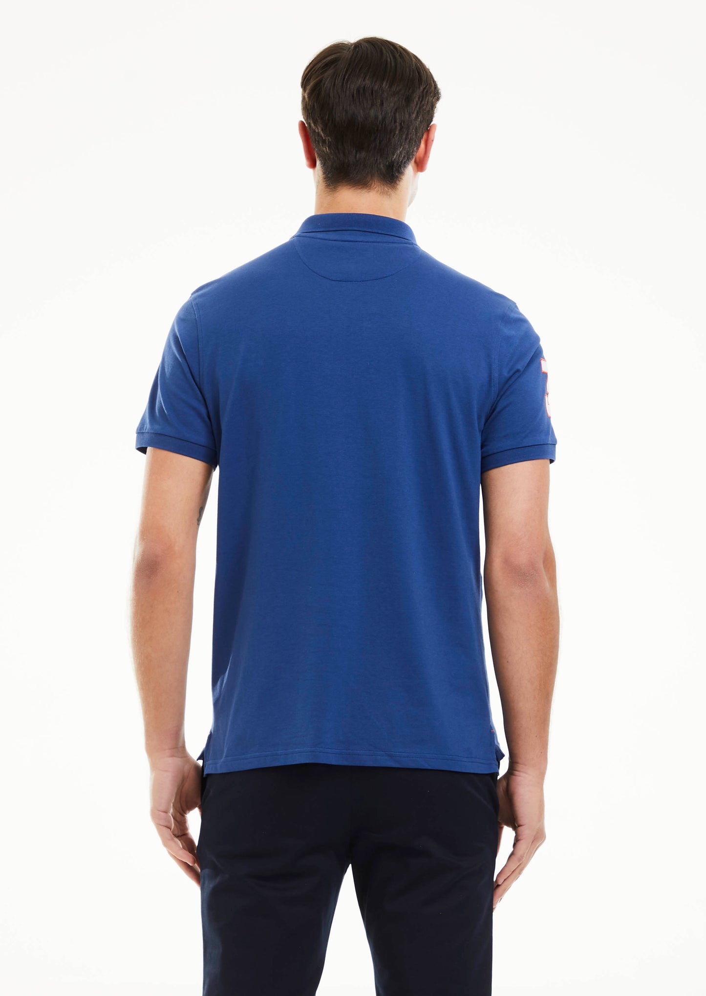 Double Sash Polo Shirt - Indigo