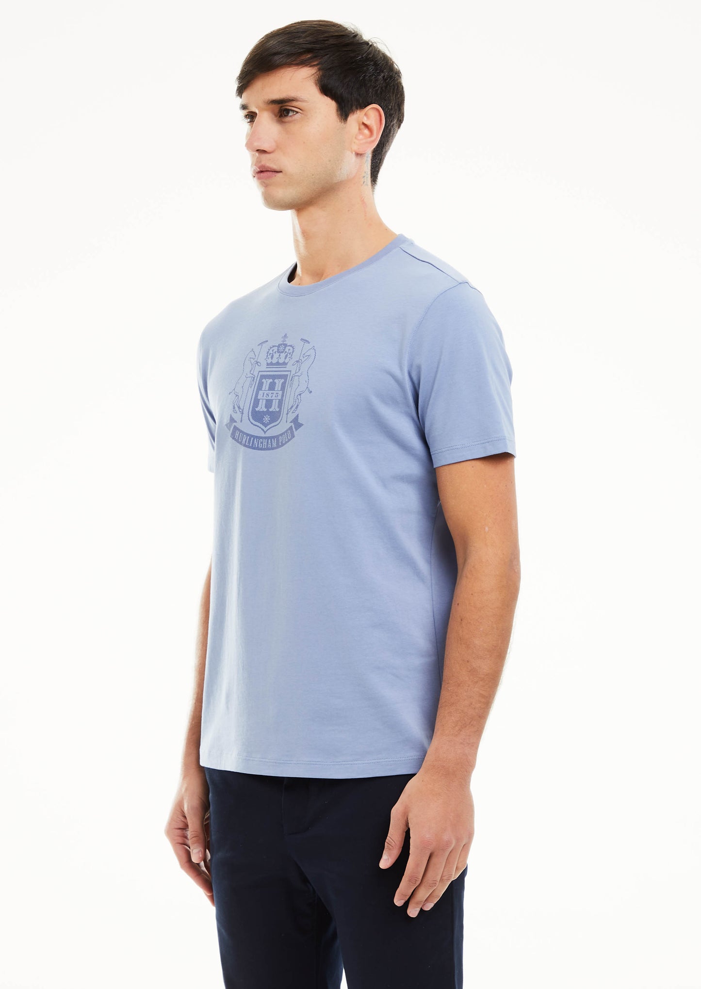 Tartan Crest T-Shirt - Frost