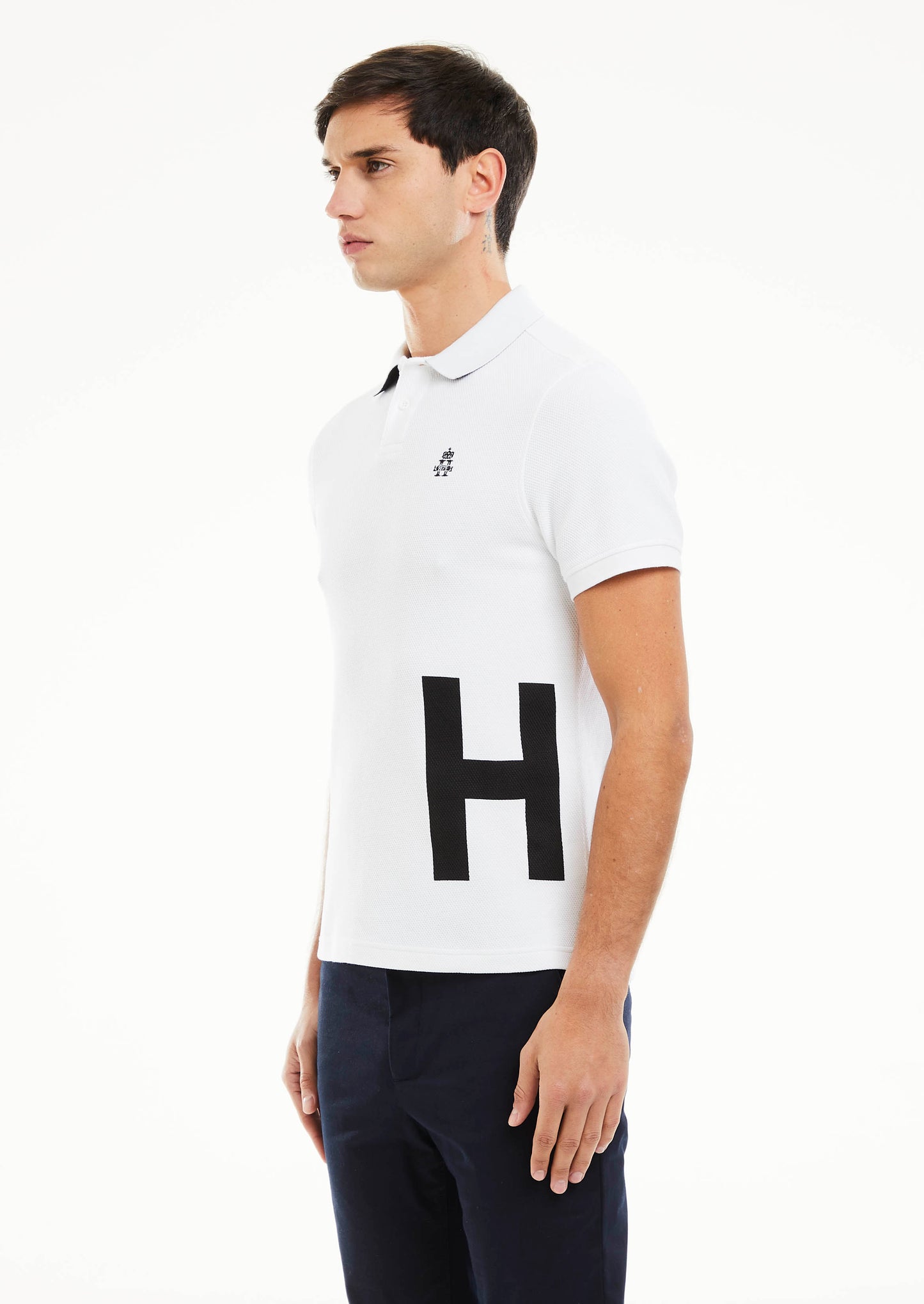 HLPL Printed Polo - White