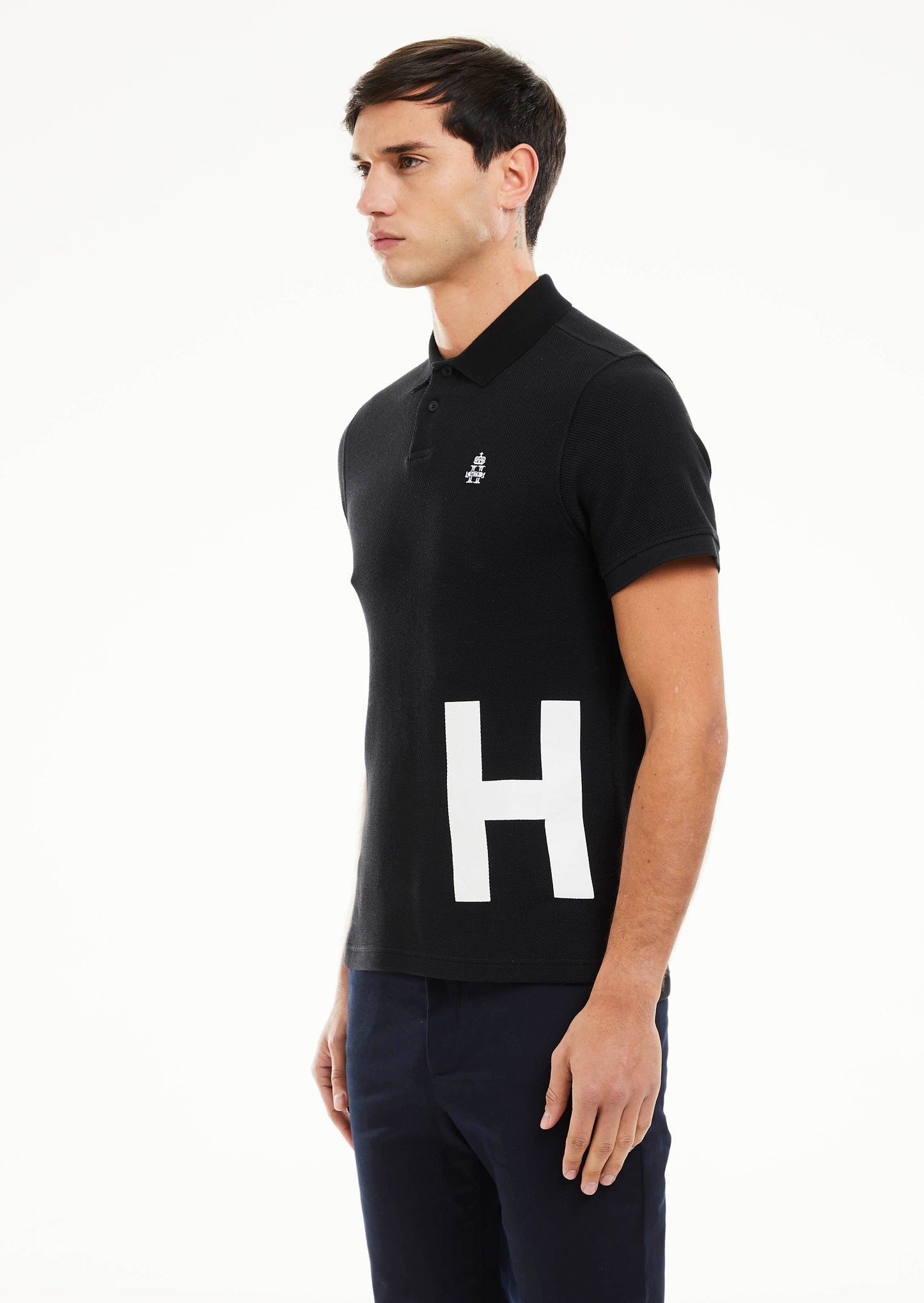 HLPL Printed Polo - Black