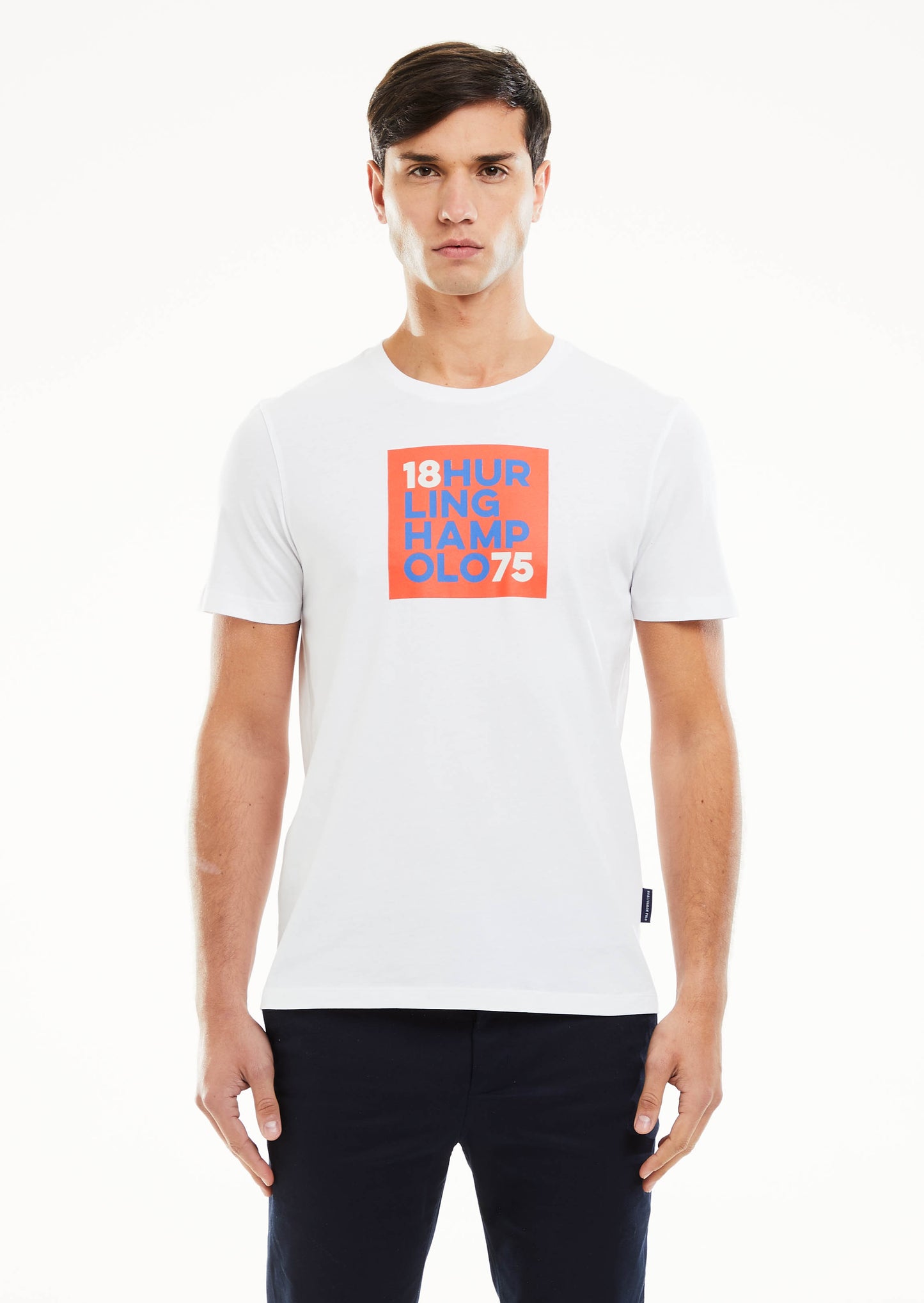 Square Print T-Shirt - White