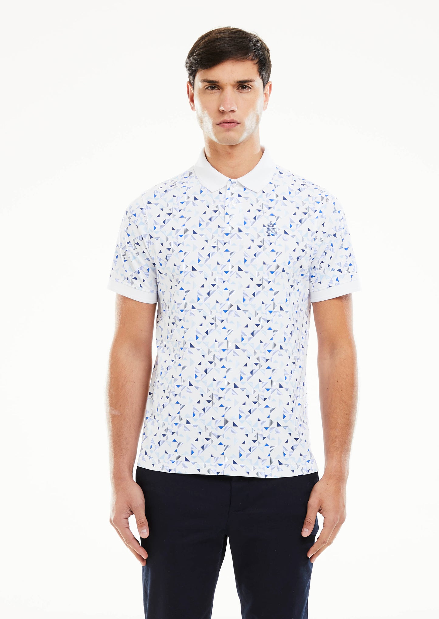 Micro Ribbons Printed Polo