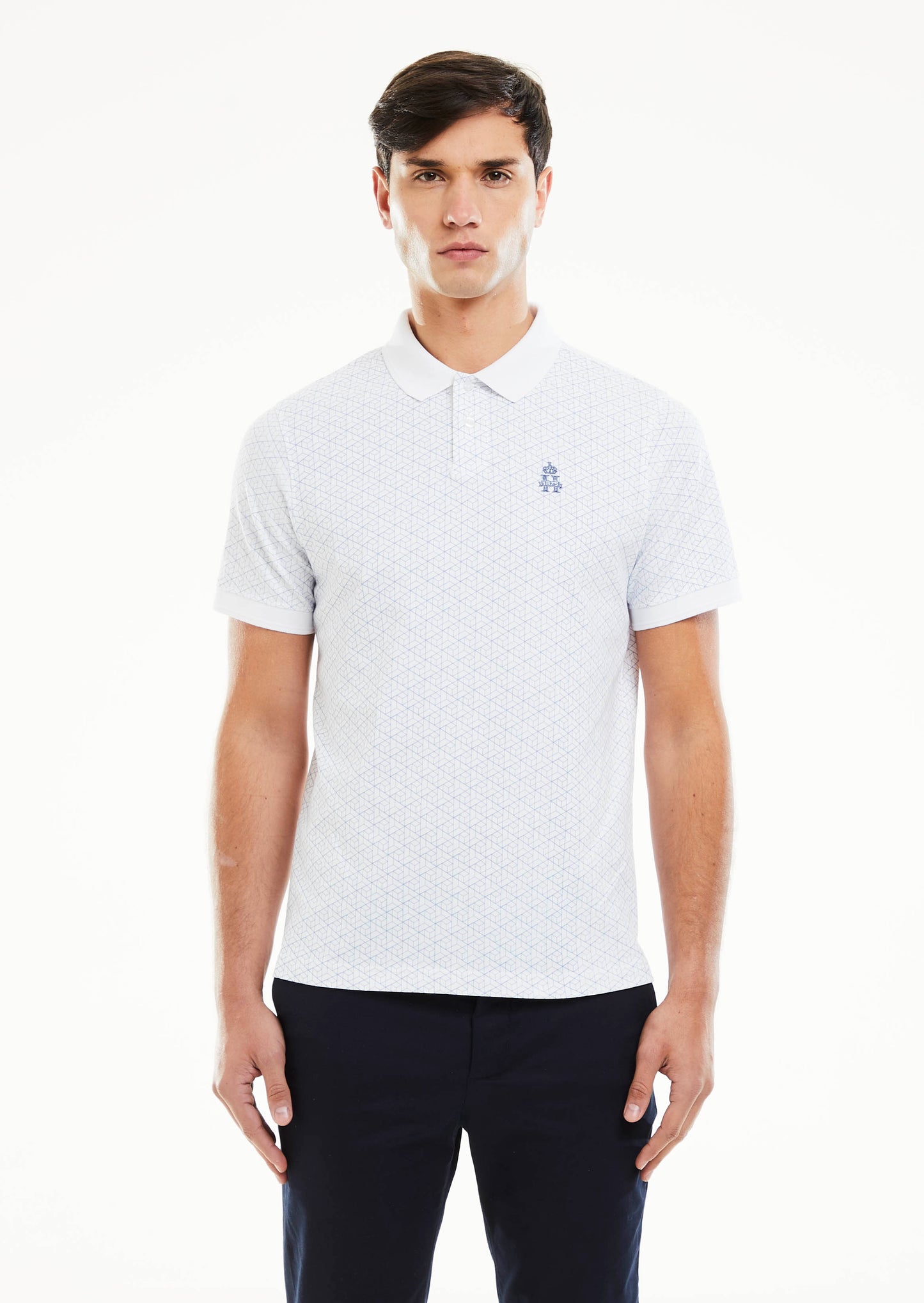 Printed Diamond Polo