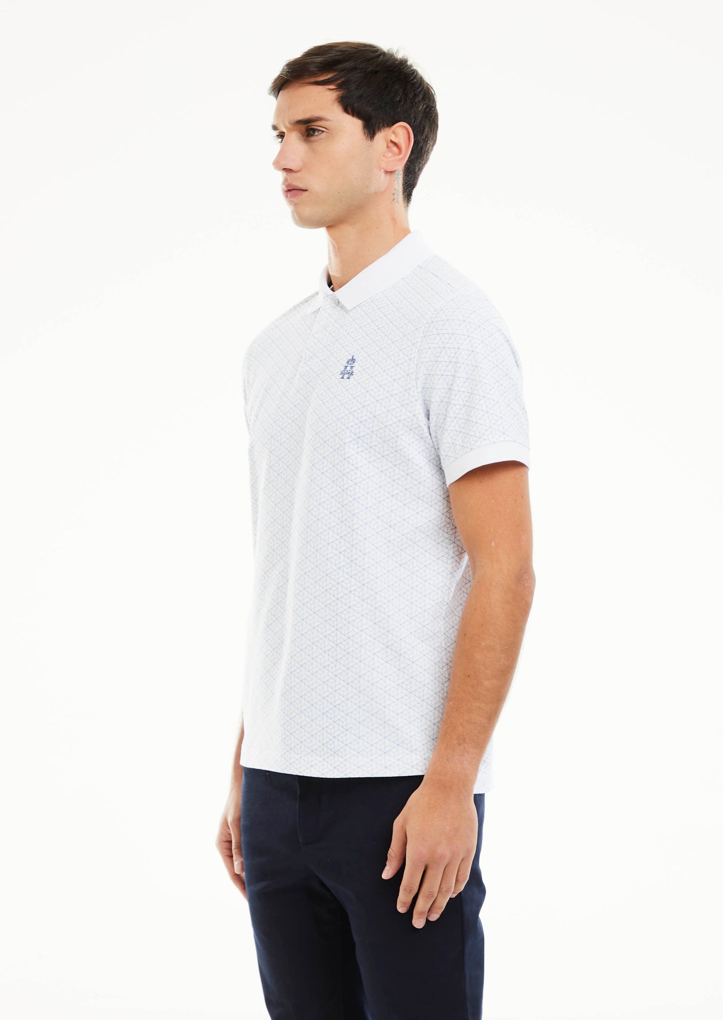 Printed Diamond Polo