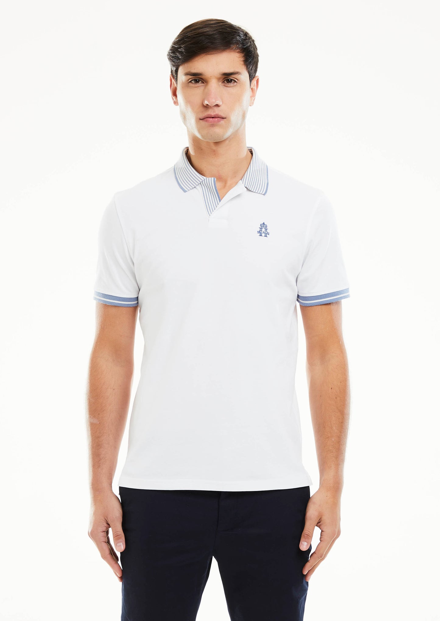 Loose Placket Polo Shirt
