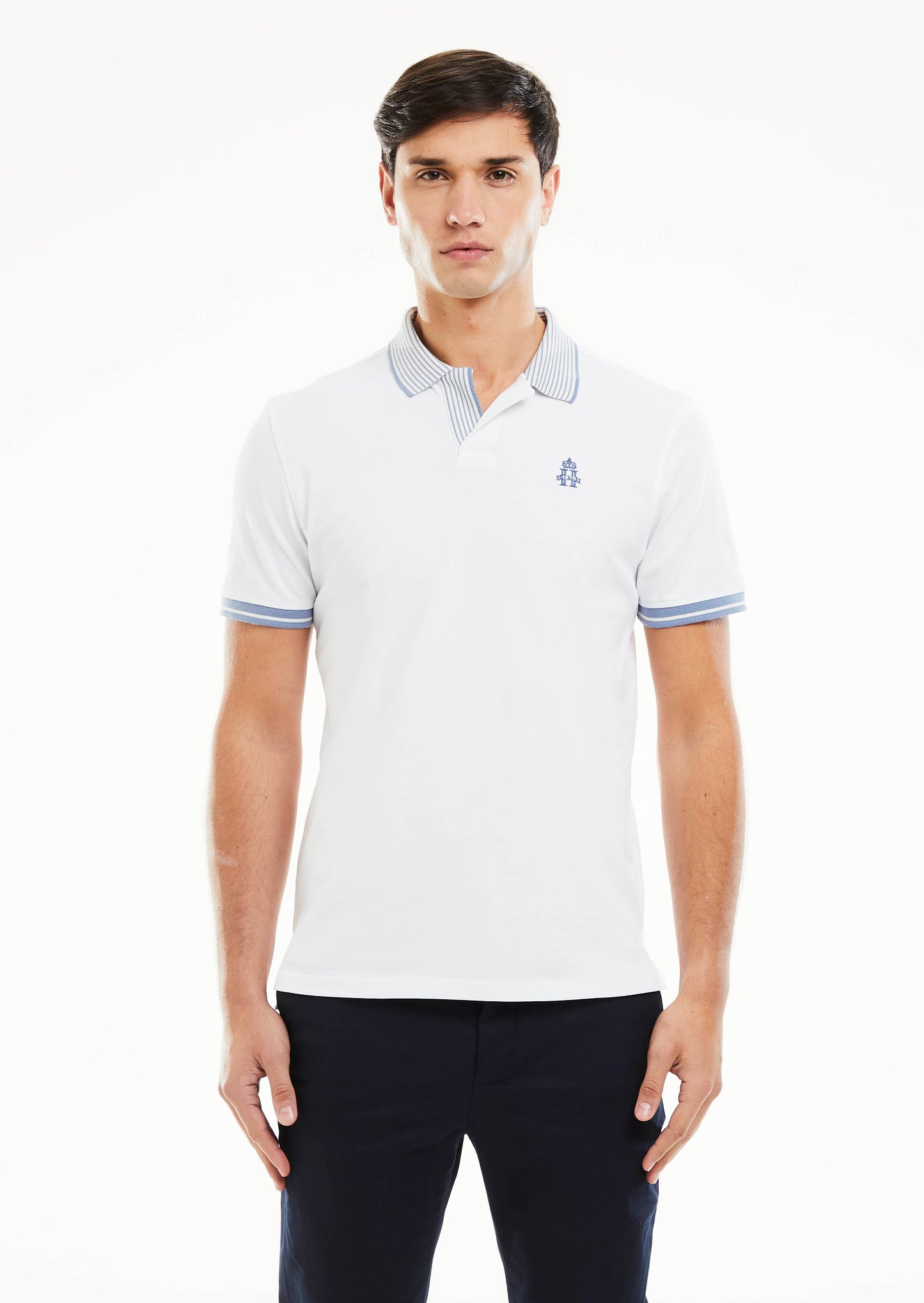 Loose Placket Polo Shirt