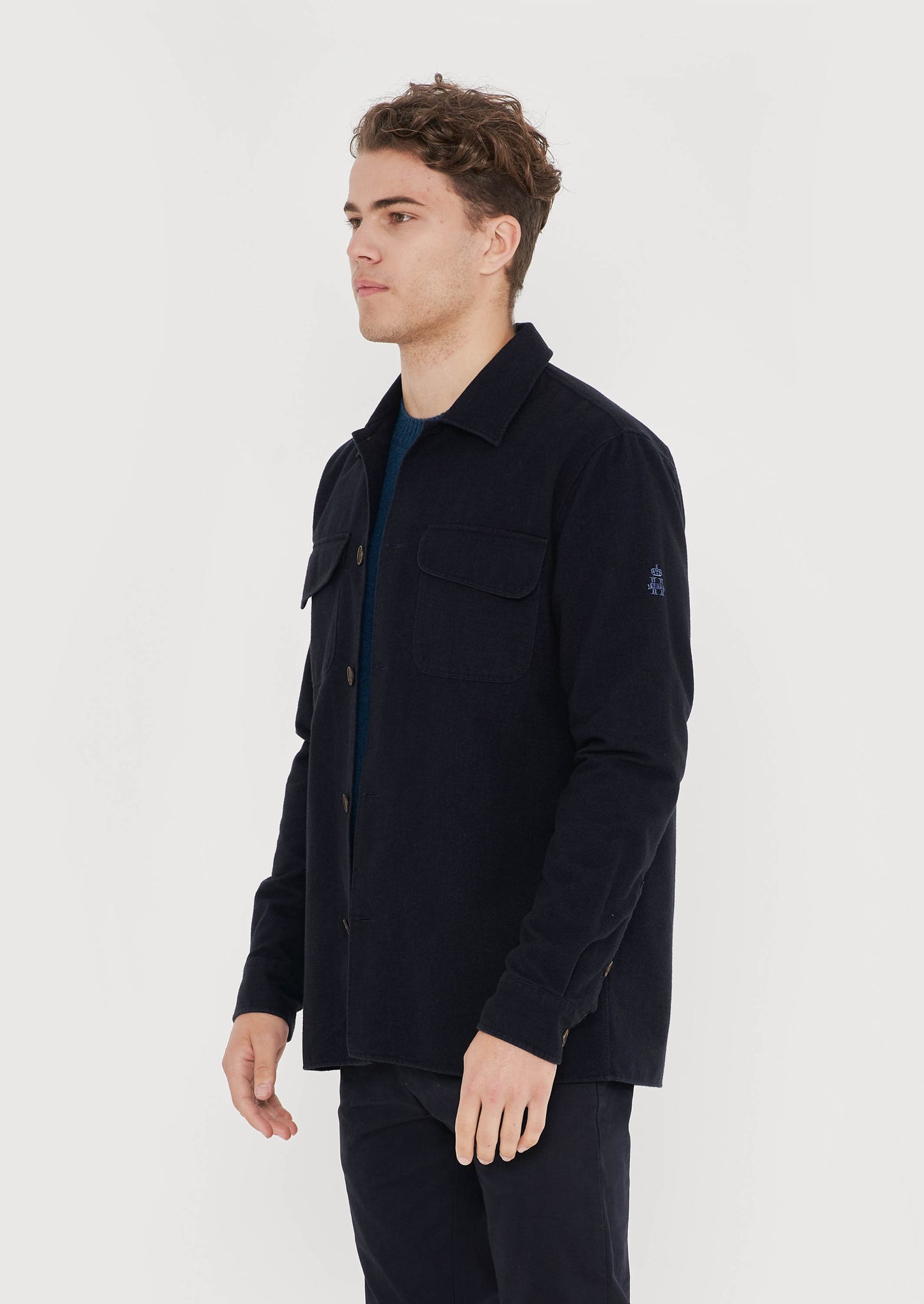 Brushed Flannel Hurlingham Polo Overshirt