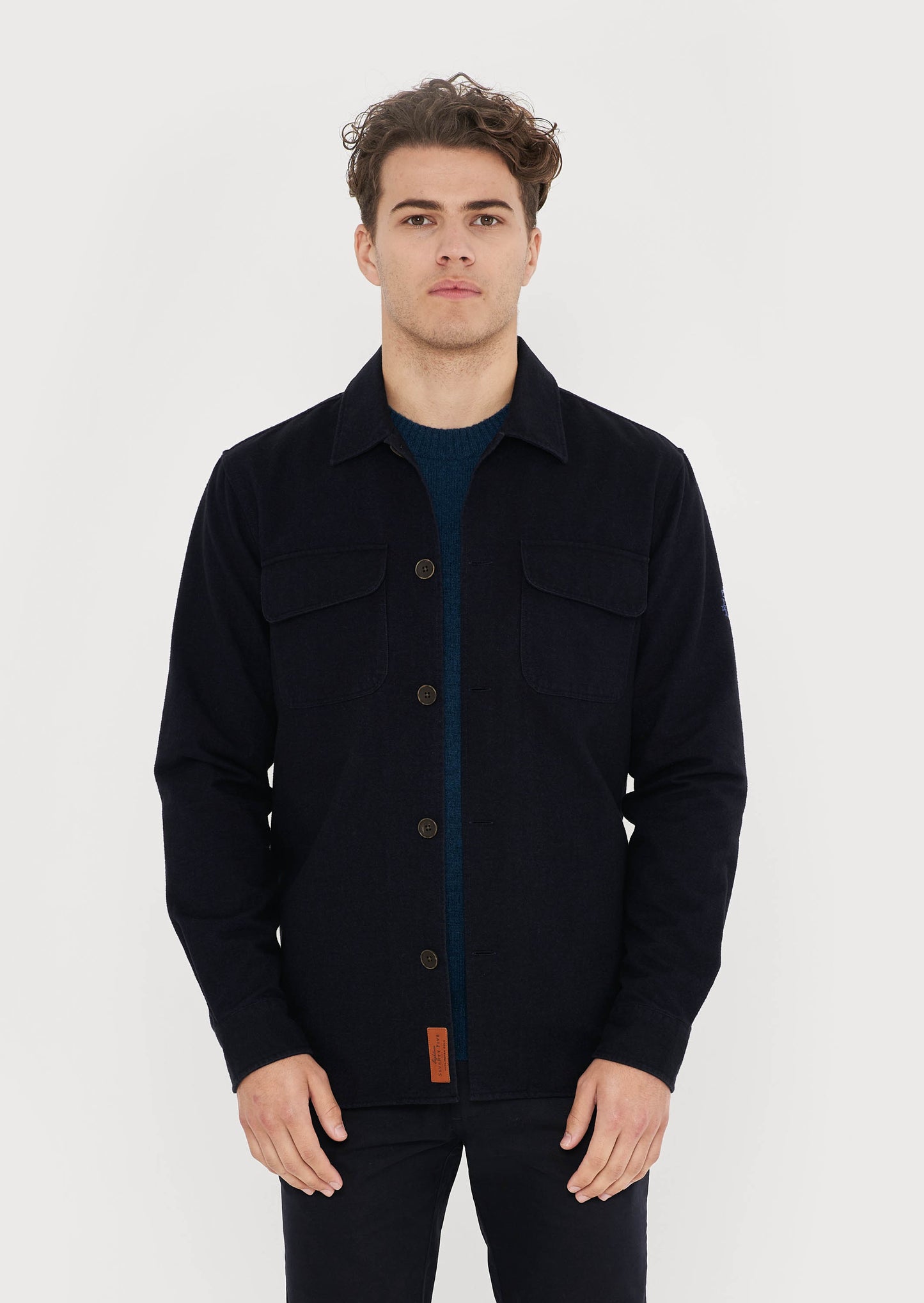 Brushed Flannel Hurlingham Polo Overshirt