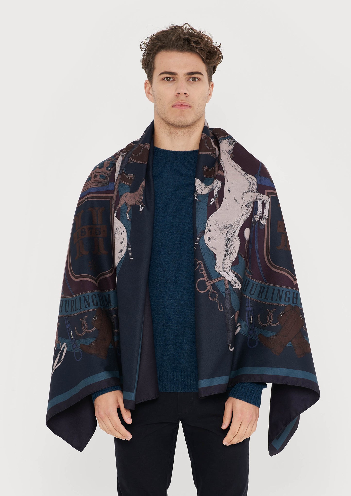 Hurlingham Polo Cape scarf