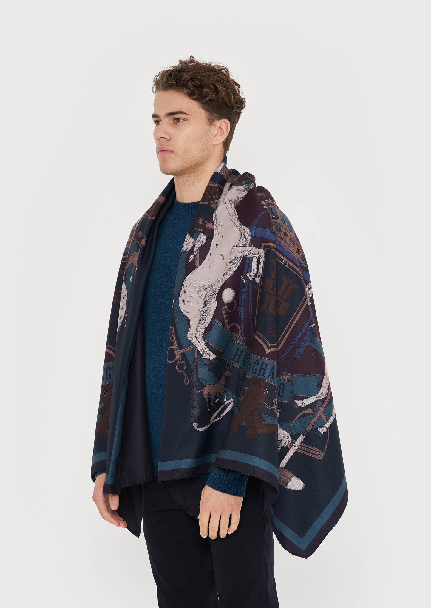 Hurlingham Polo Cape scarf