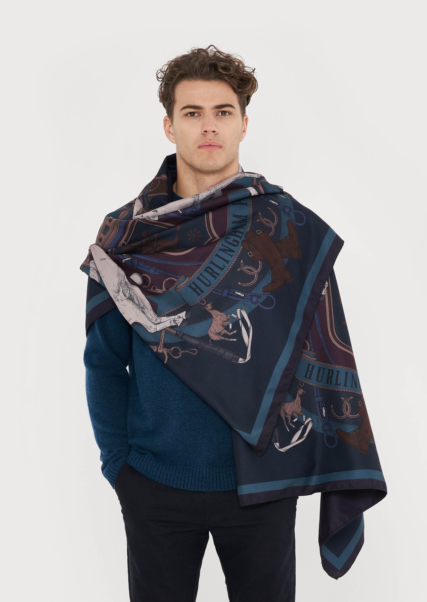 Hurlingham Polo Cape scarf