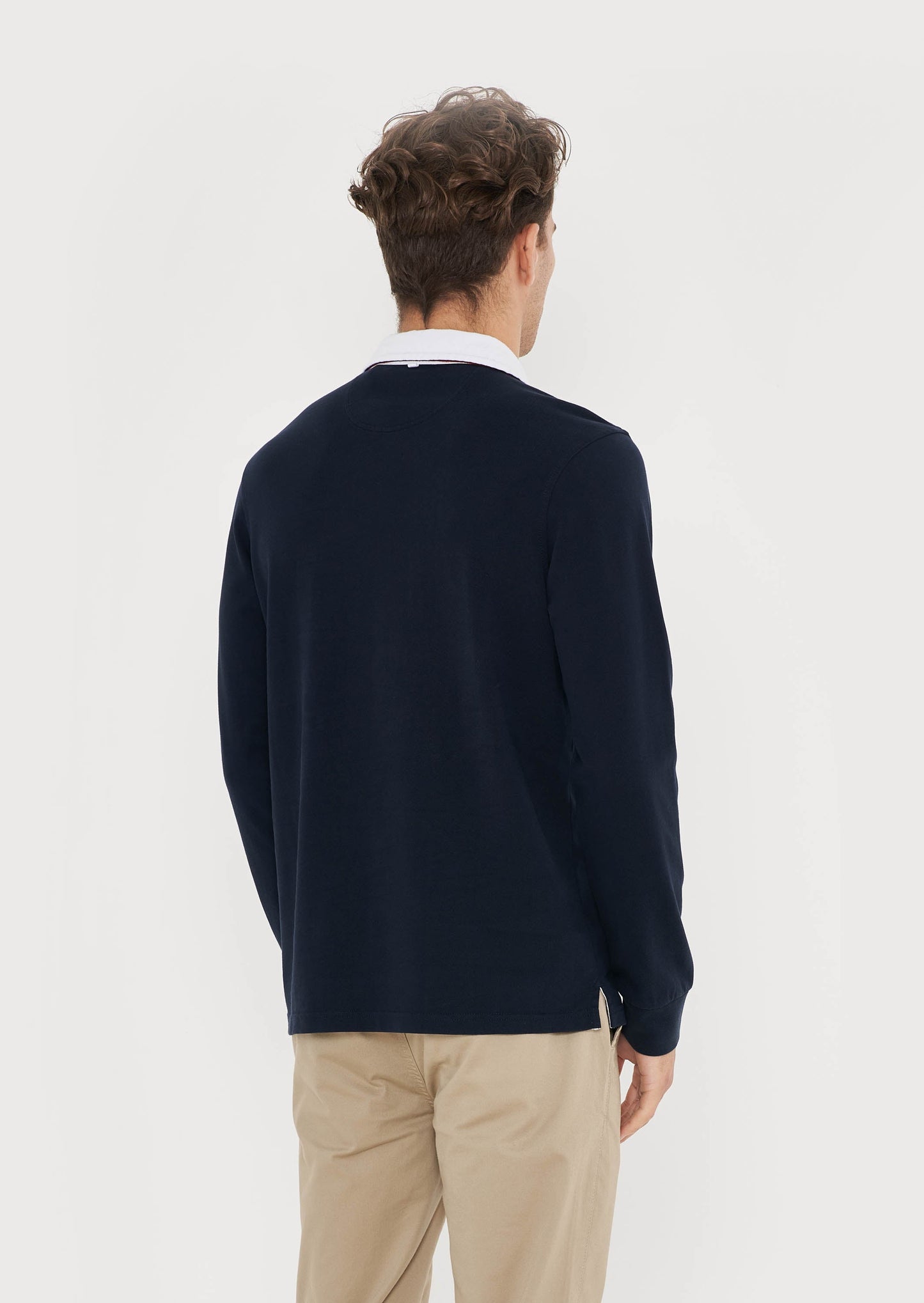 Classic Hurlingham Polo Rugby Shirt - Navy