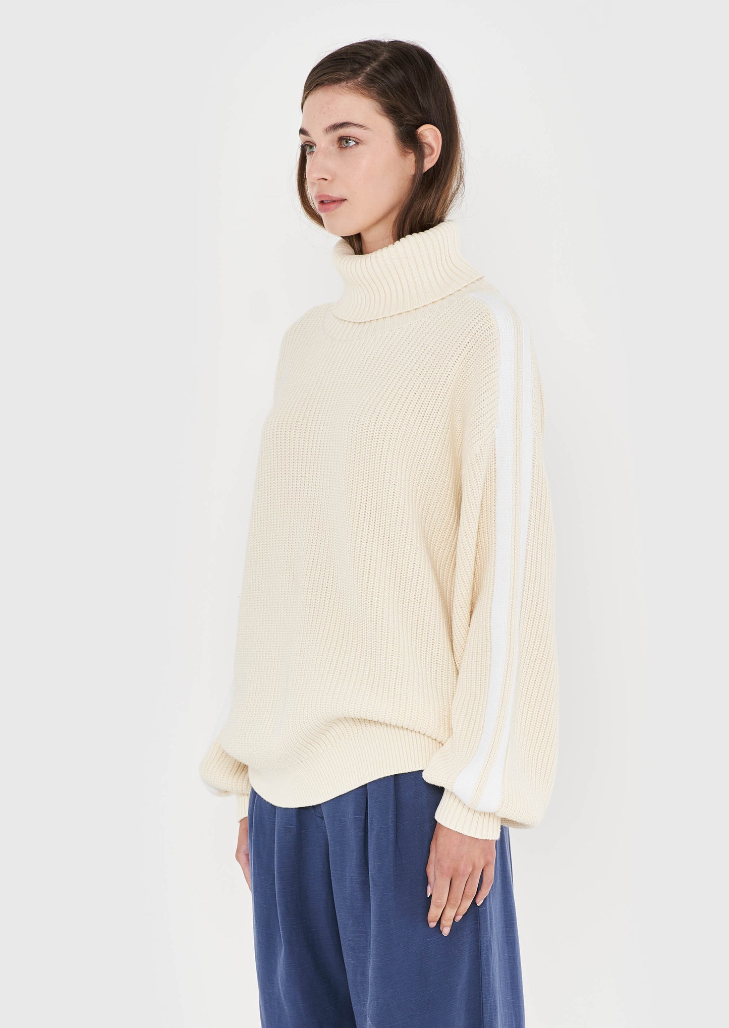 Roll Neck Loose Fit Knit