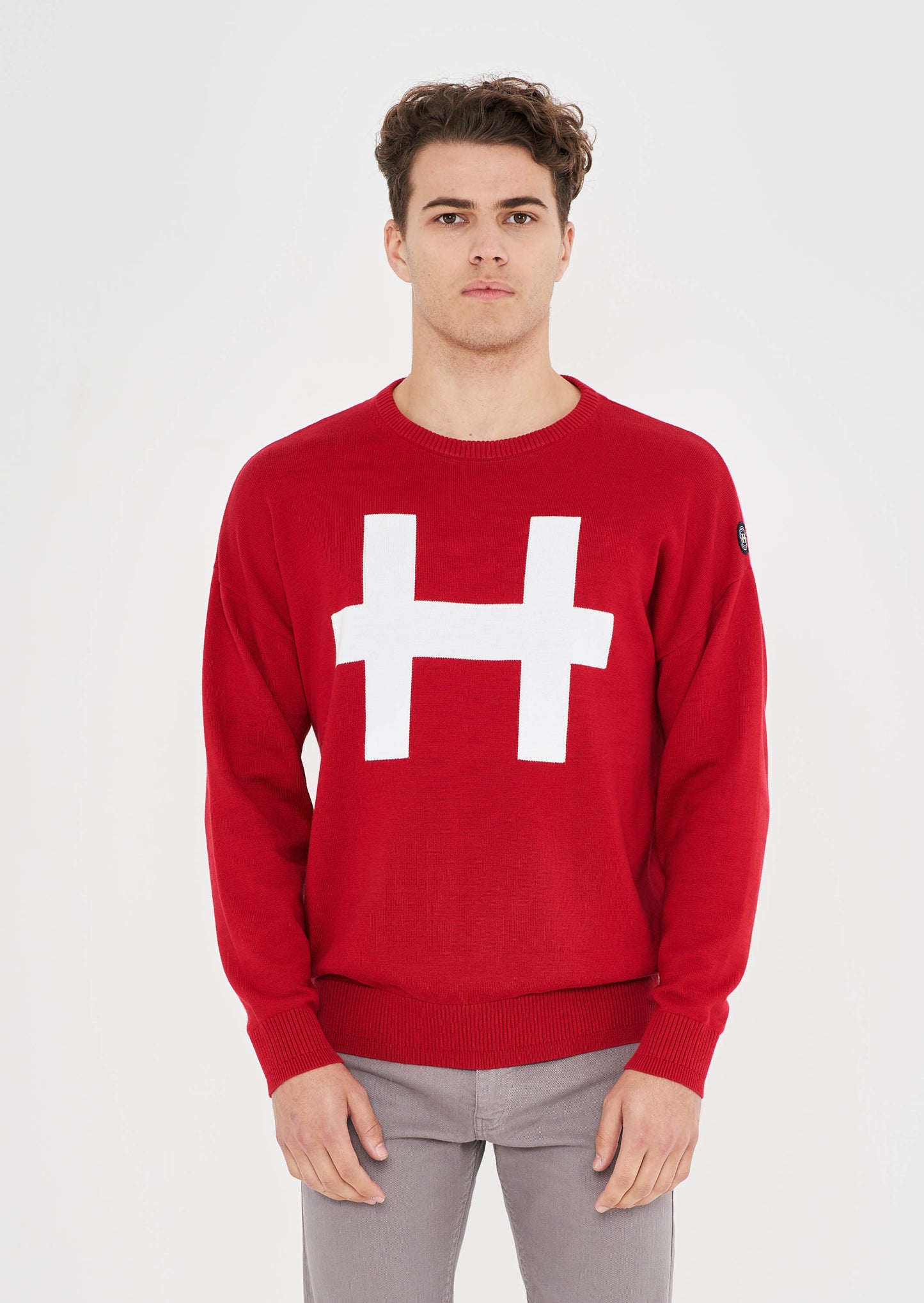 Oversized Graphic Knit