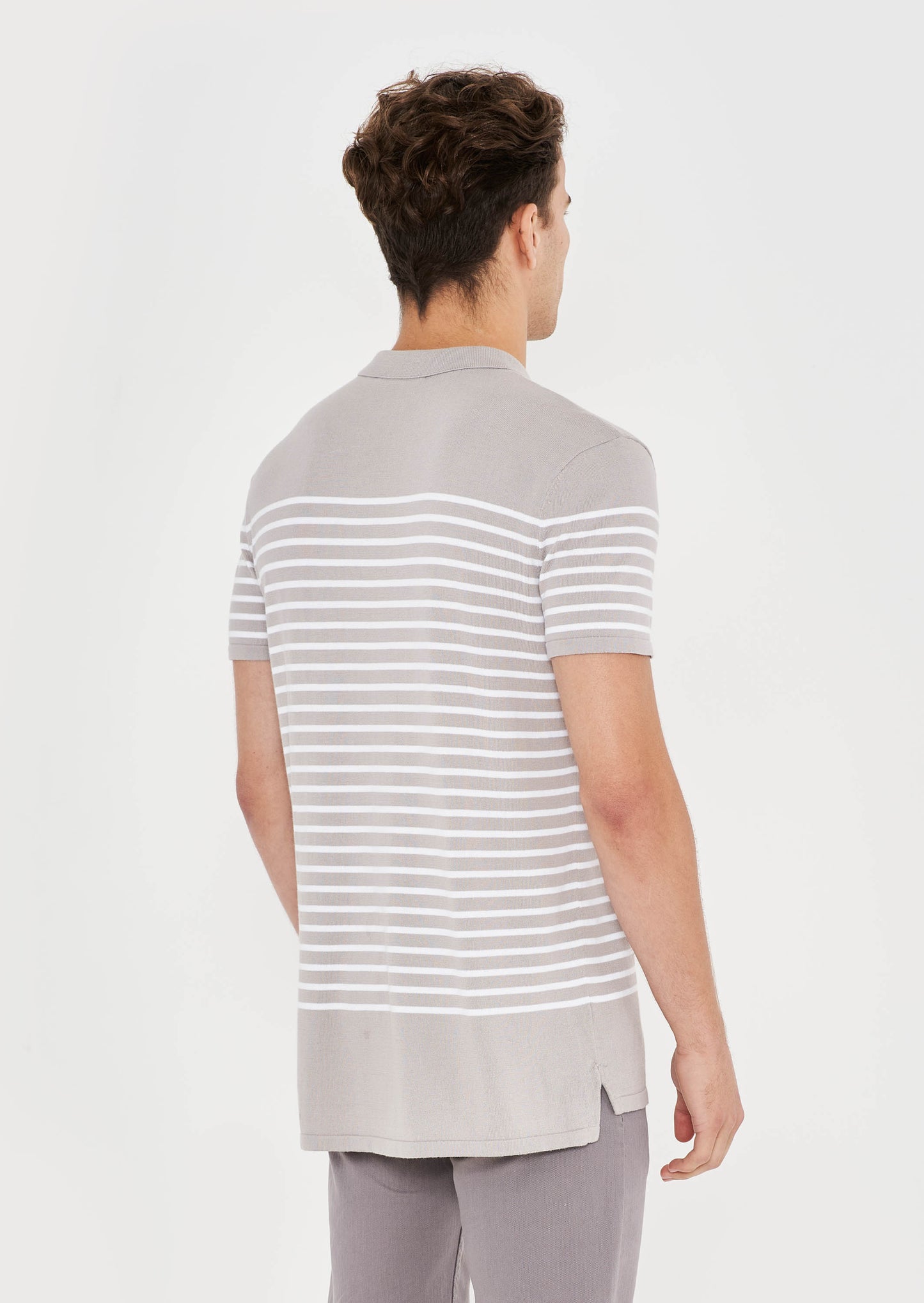 Hurlingham Polo Knitted Stripe Polo Shirt