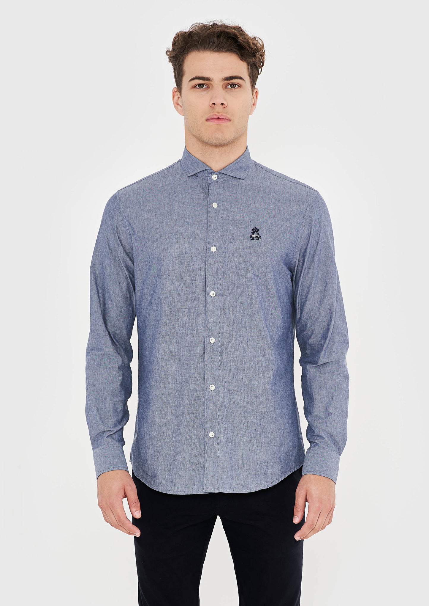 Chambray Hurlingham Polo Shirt