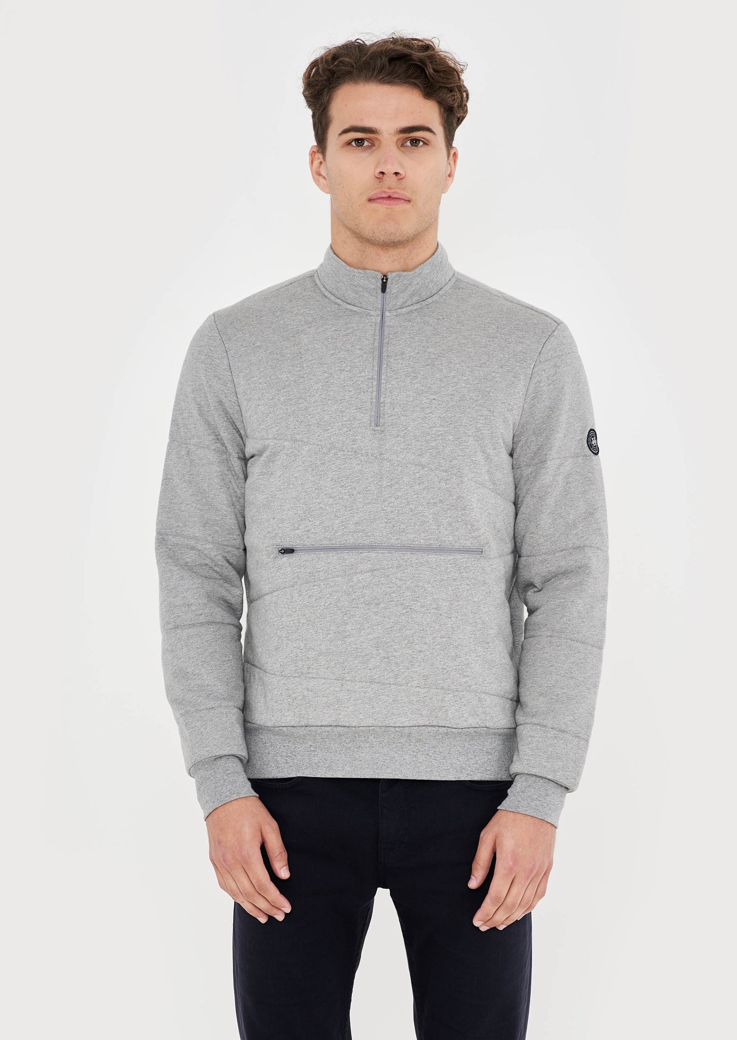 Padded Quarter Zip Sweat