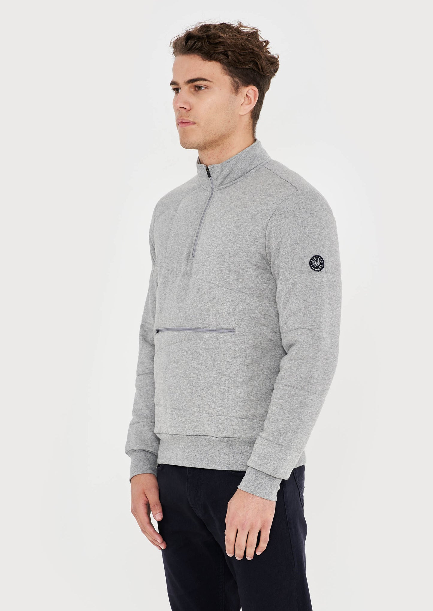 Padded Quarter Zip Sweat