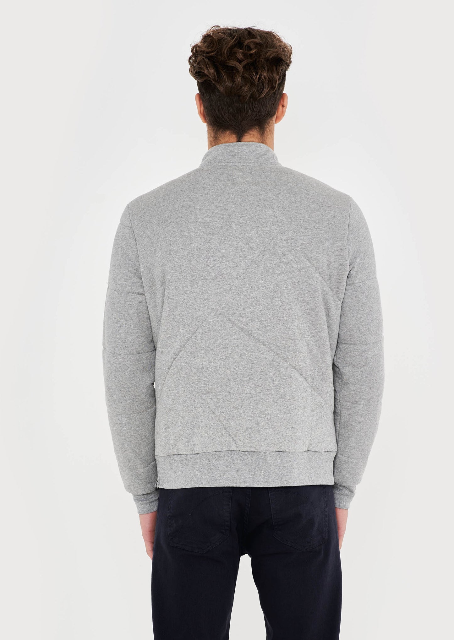 Padded Quarter Zip Sweat