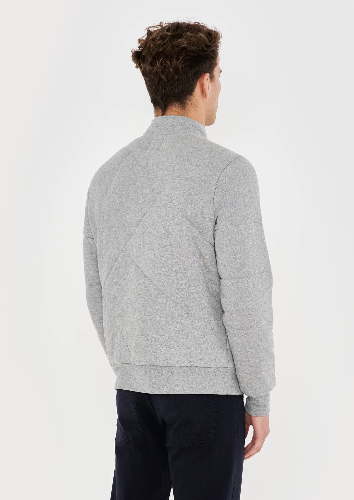 Padded Quarter Zip Sweat