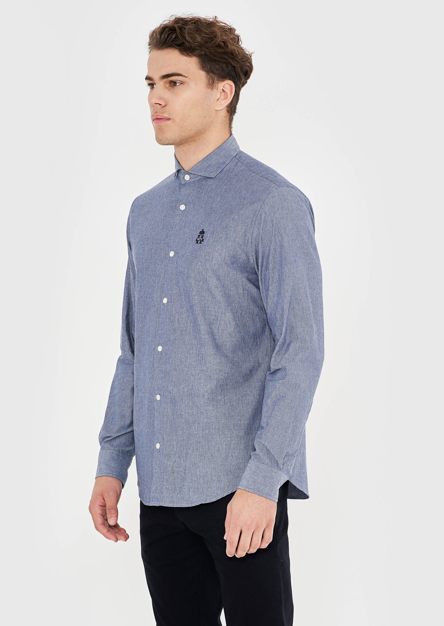 Chambray Hurlingham Polo Shirt