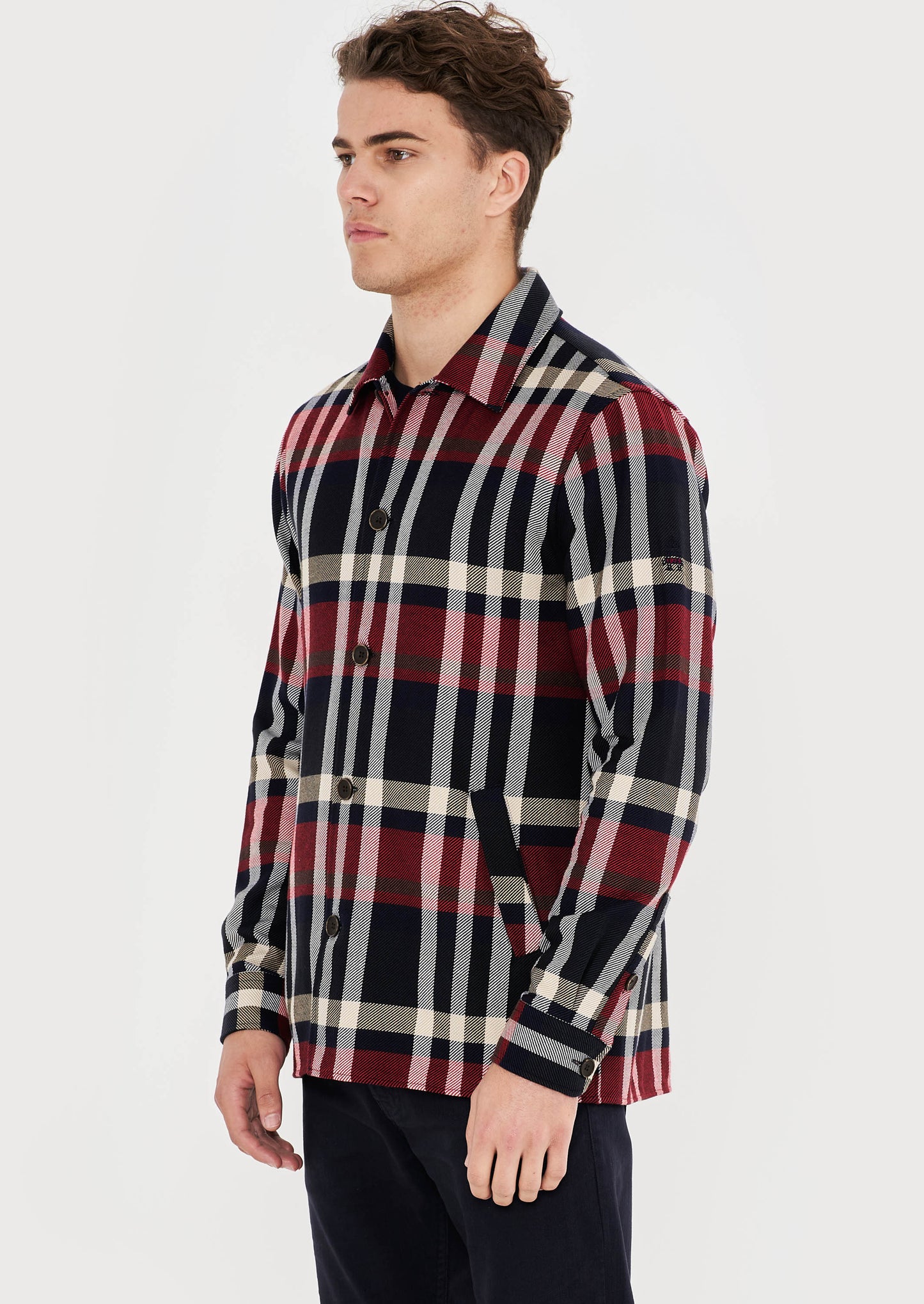 Ribbons Check Outerwear Shirt