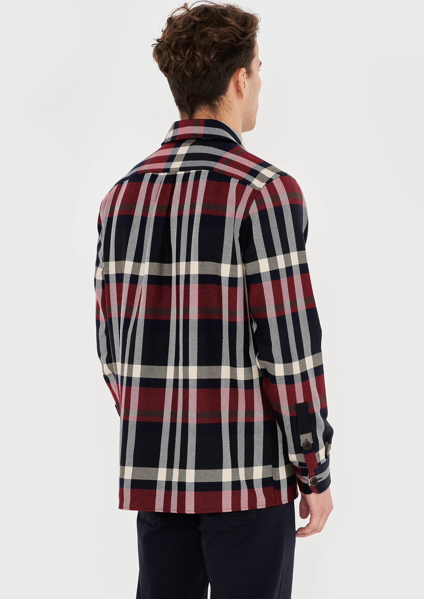 Ribbons Check Outerwear Shirt