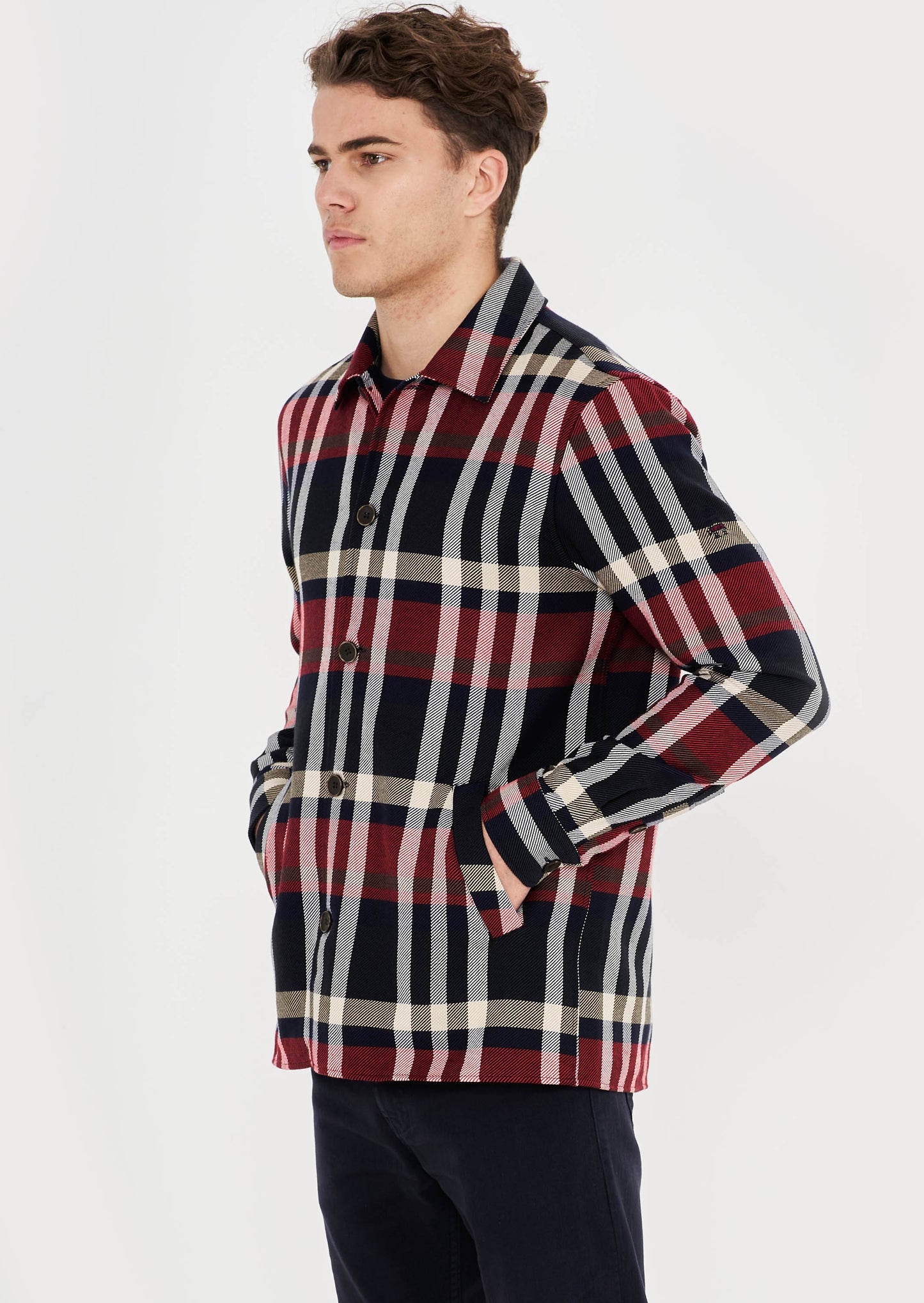 Ribbons Check Outerwear Shirt