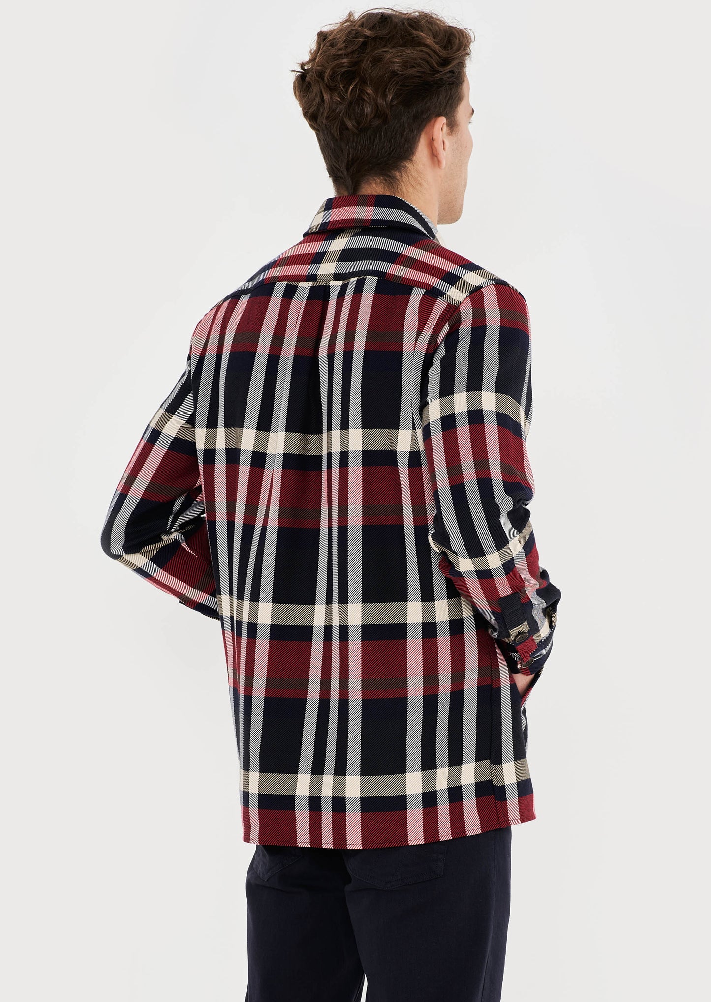 Ribbons Check Outerwear Shirt