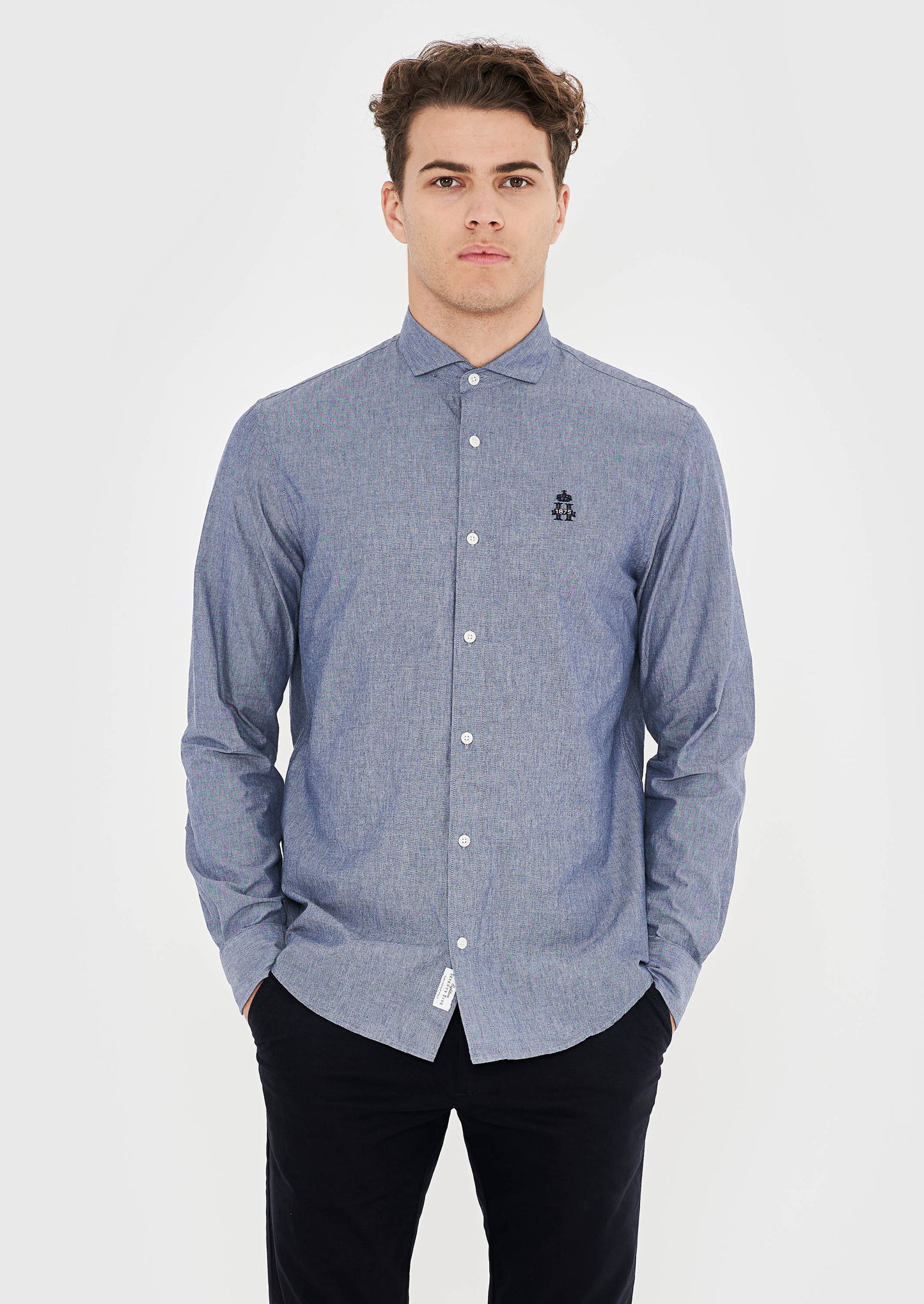 Chambray Hurlingham Polo Shirt