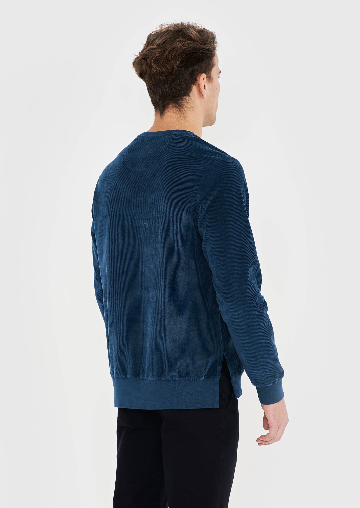 Stretch Corduroy Crew Neck Sweat