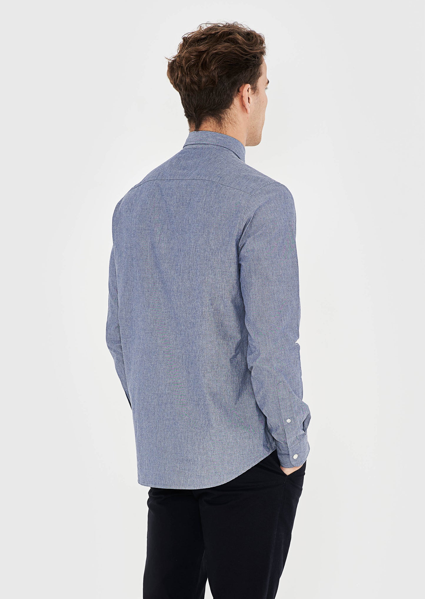 Chambray Hurlingham Polo Shirt