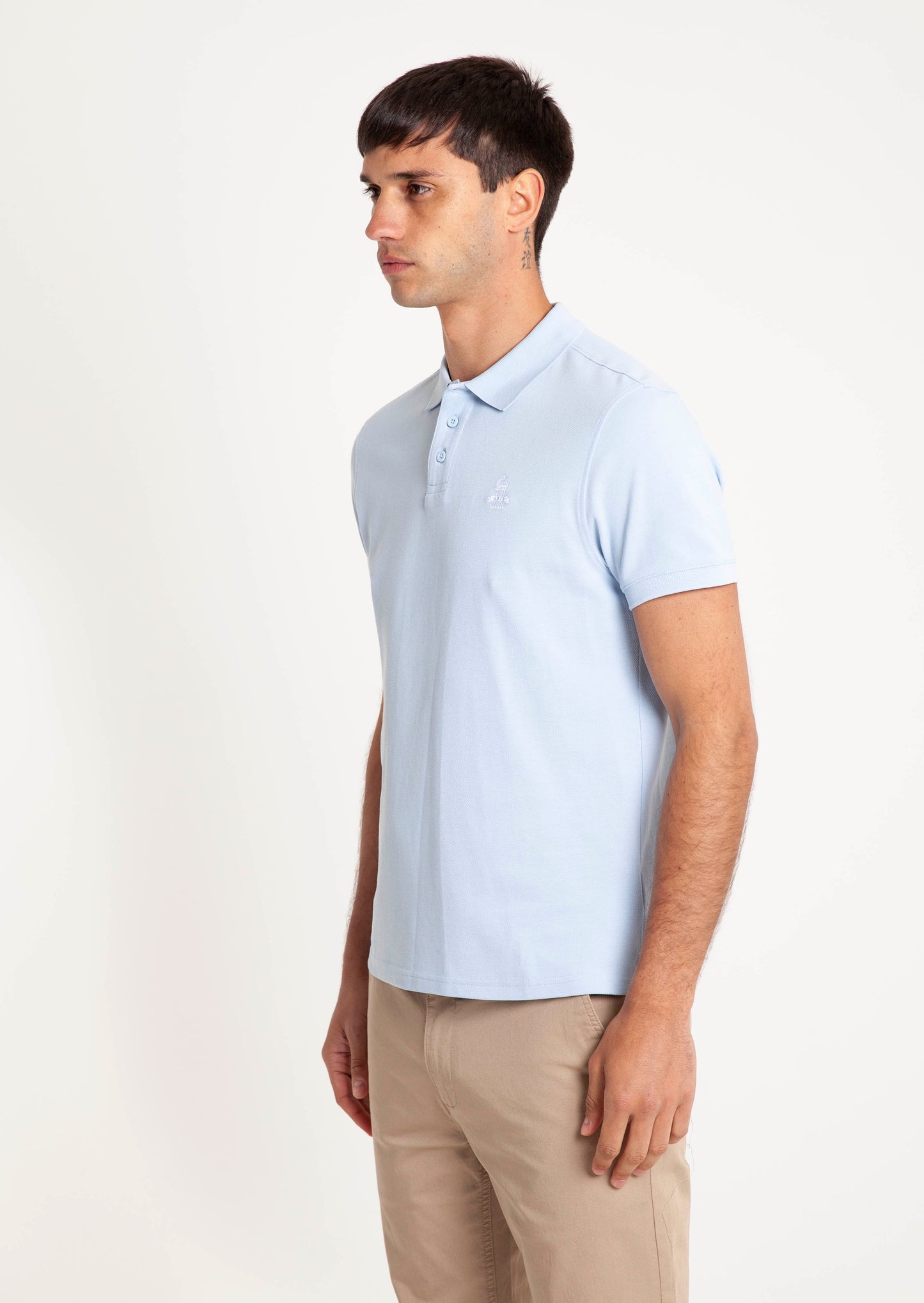 Core Polo Shirt - White Sky