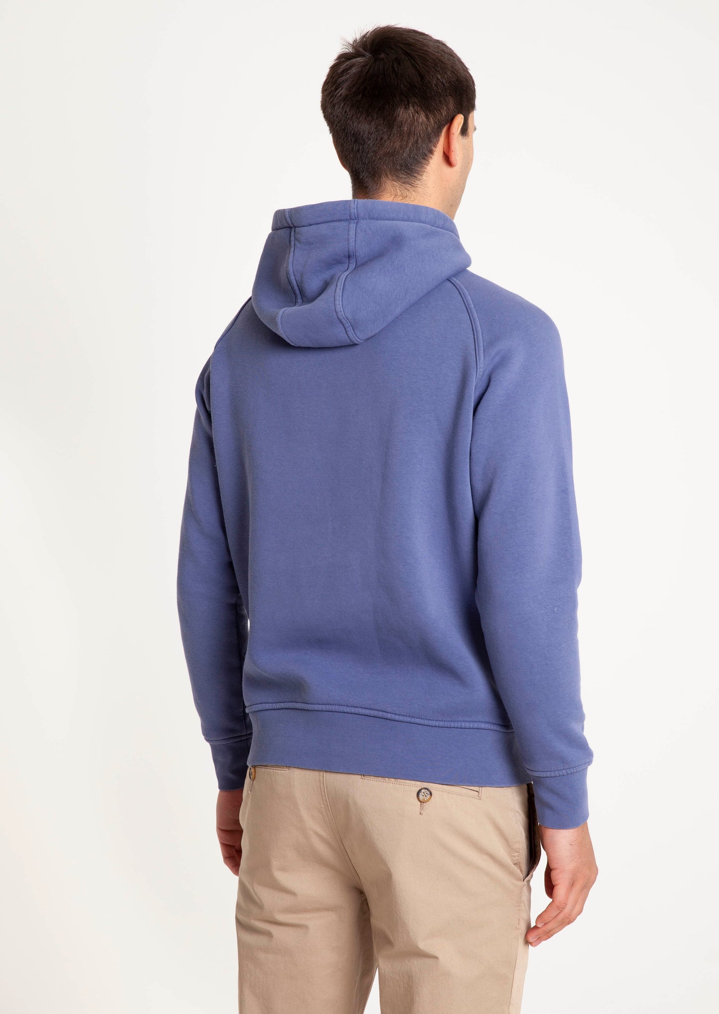 Raglan Overhead Hoodie - Stone Blue