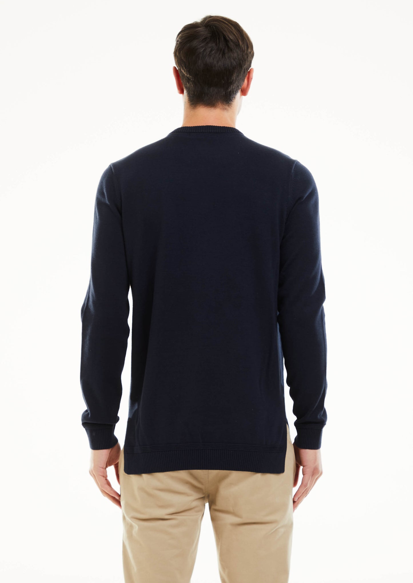 HP Crest Branded Crew Neck Knit - Navy
