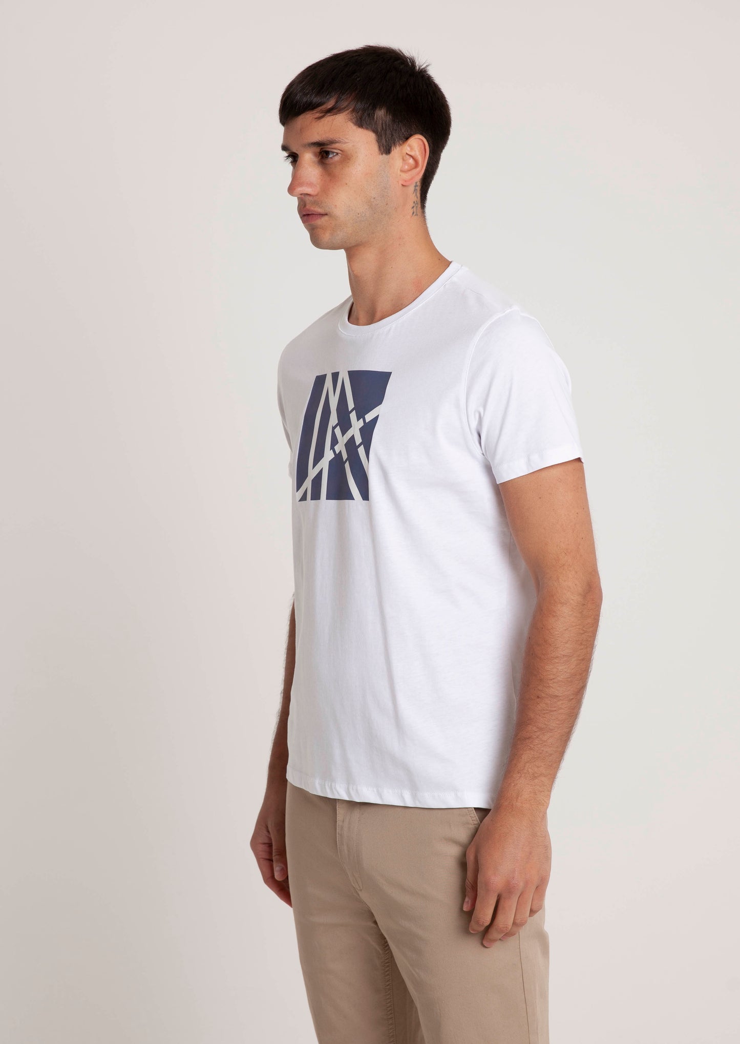 Snow markings Graphic T - White