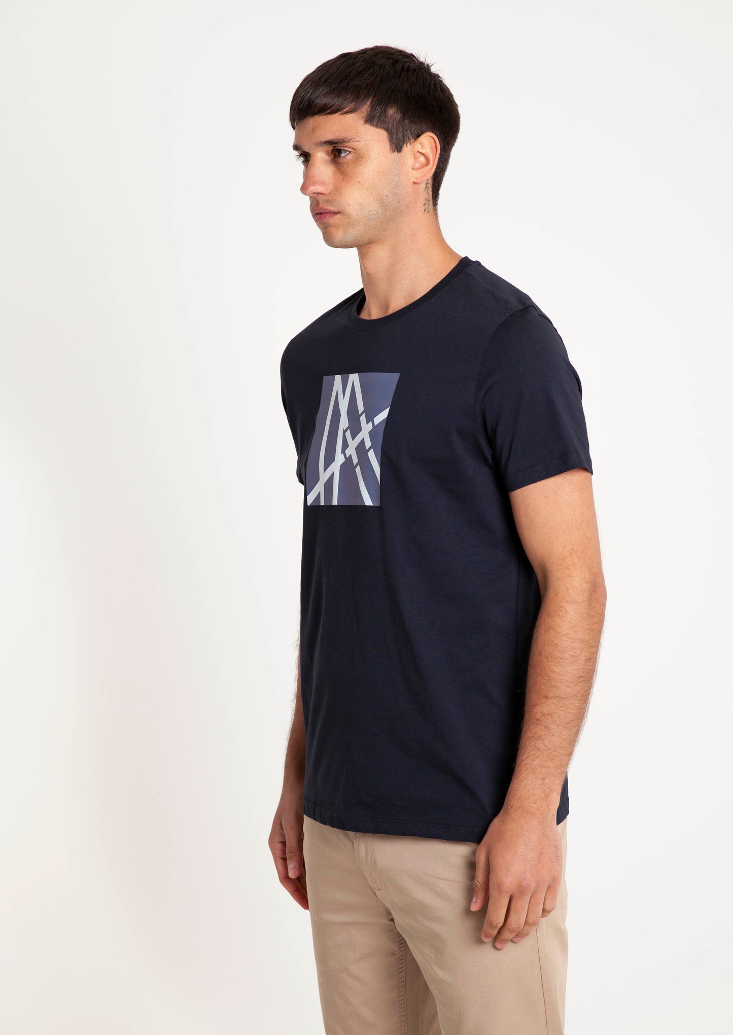 Snow markings Graphic T - Navy