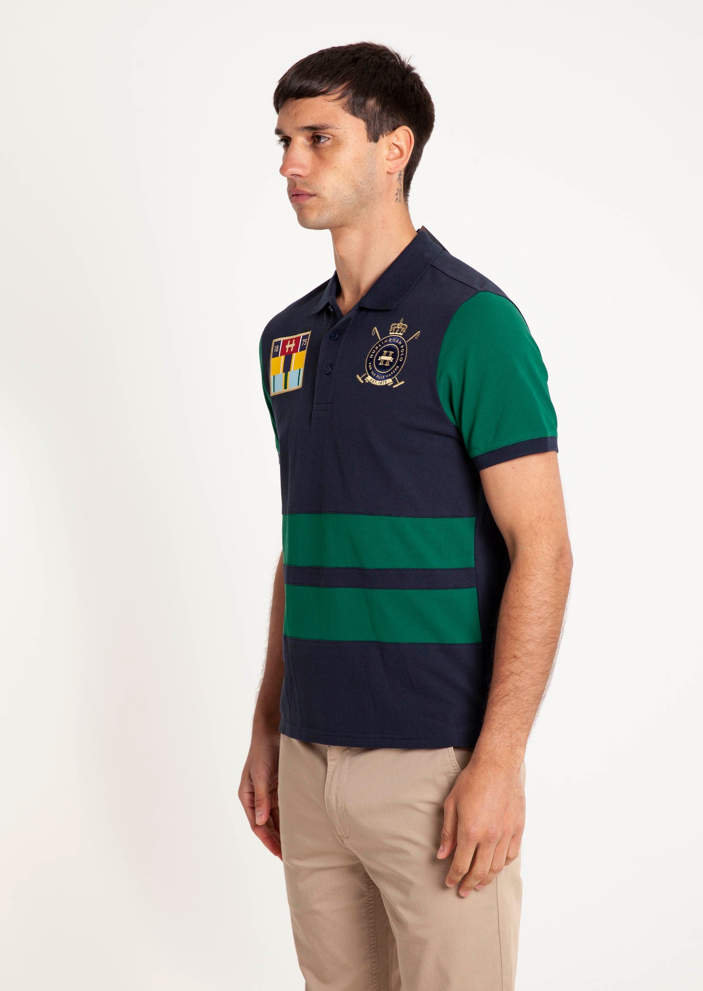 Two stripe Emblem Polo shirt