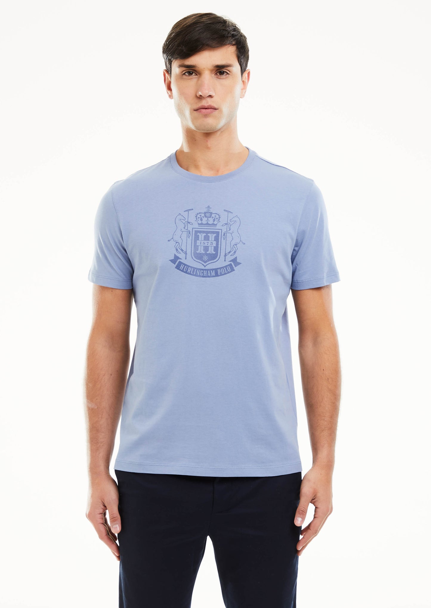 Tartan Crest T-Shirt - Frost