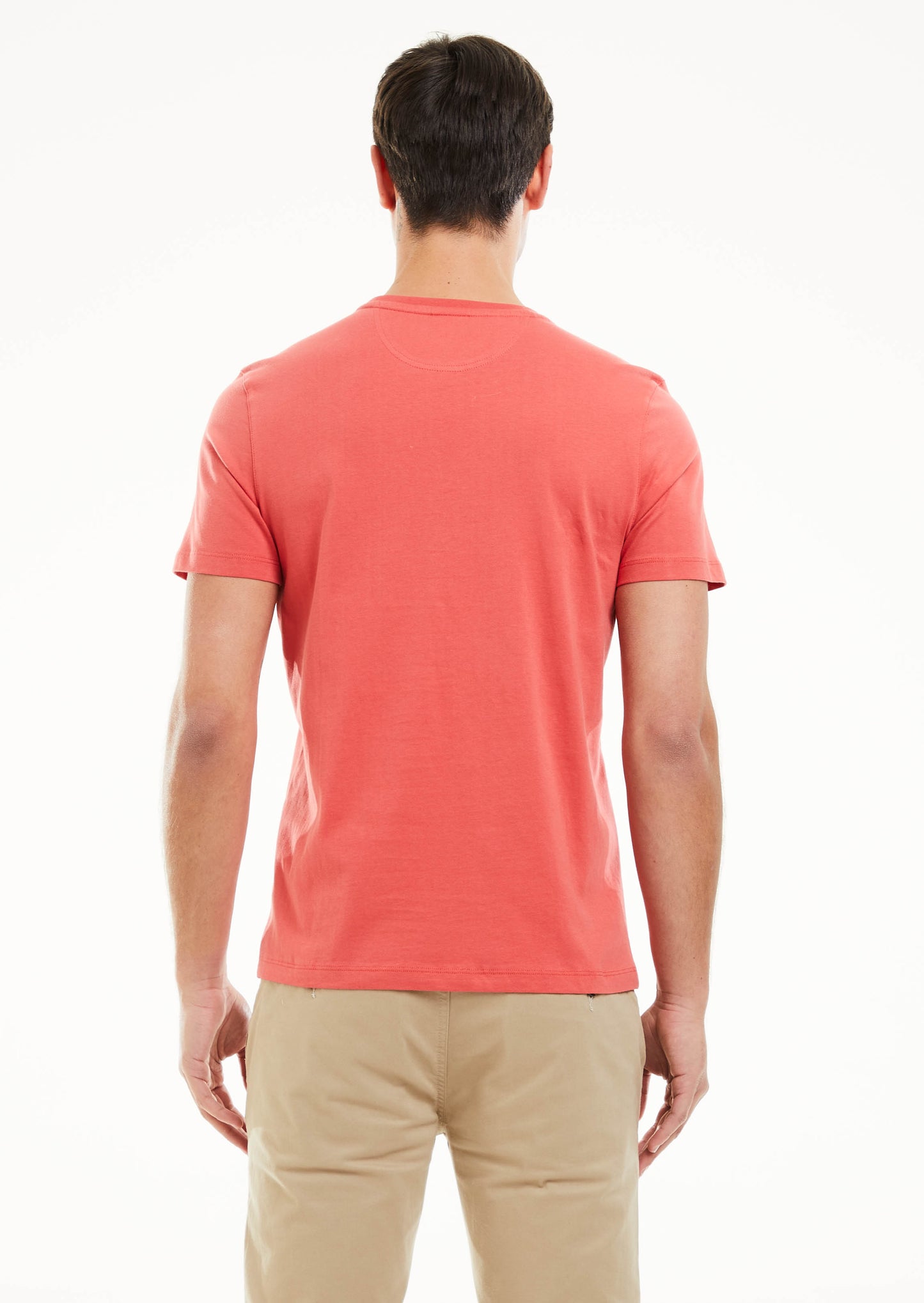 Square Print T-Shirt - Red Brick