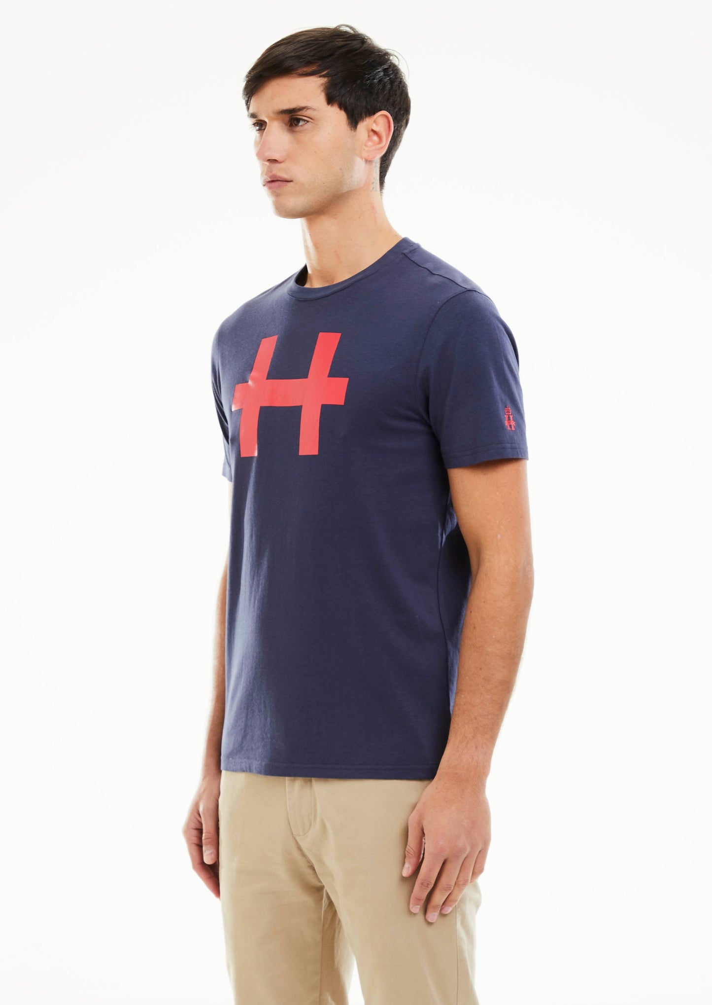 H Graphic T-Shirt - Navy