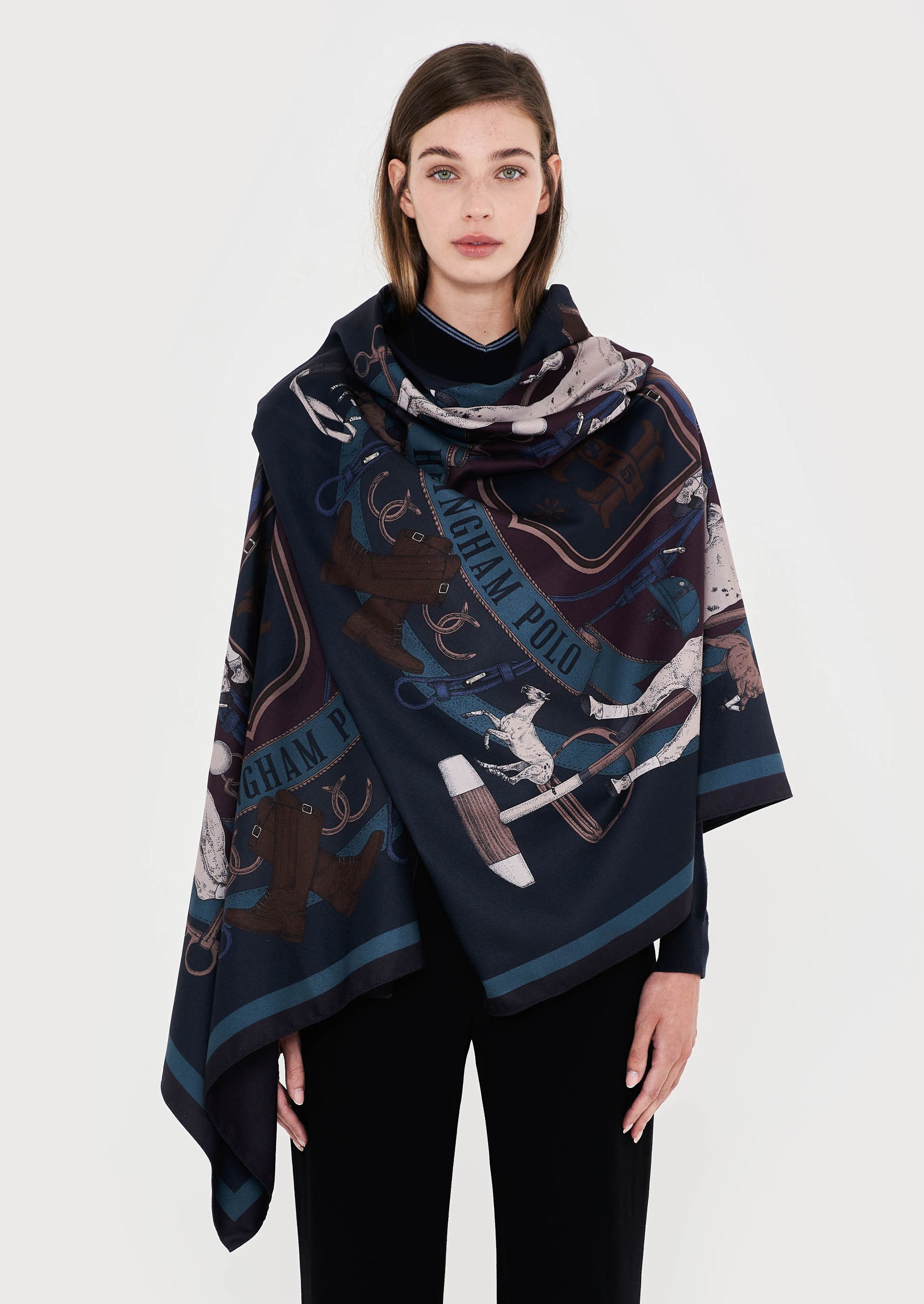 Silk cape sale scarf