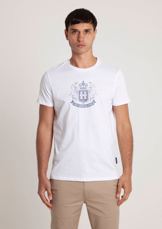 Tartan Crest T-Shirt - White