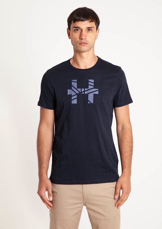H Markings Graphic T - Navy